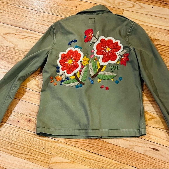 Lucky Brand Jeans Army Green Jacket - Picture 3 of 4